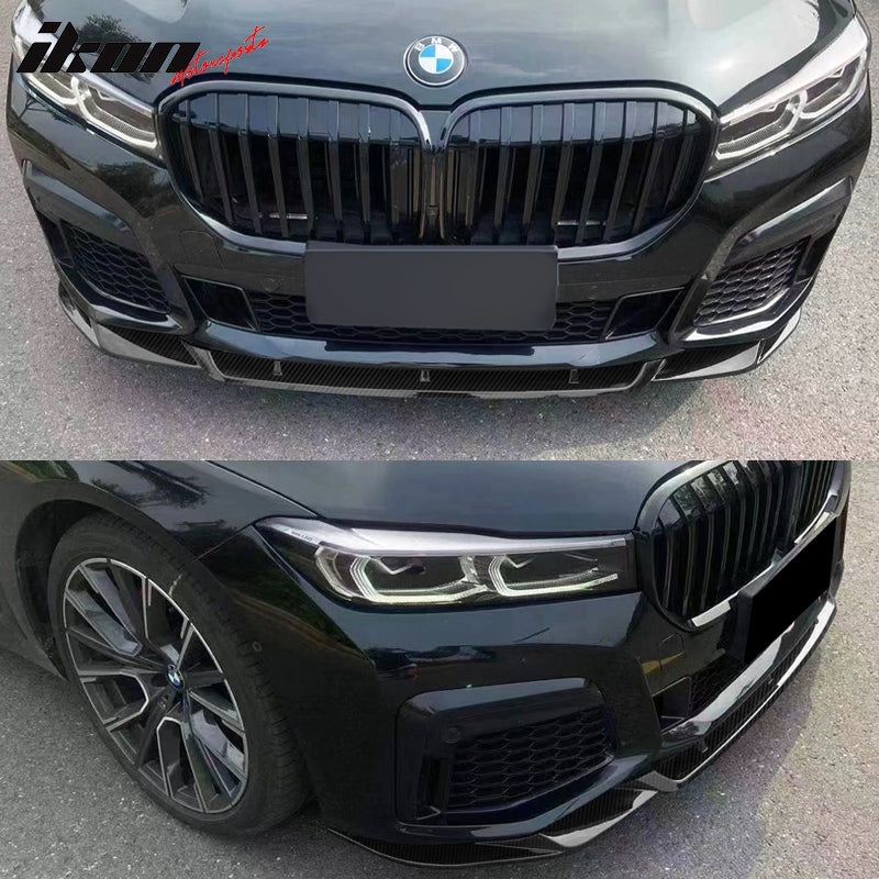 2020-2022 BMW 7 G12 IKON Style Painted Front Bumper Lip Spoiler PP