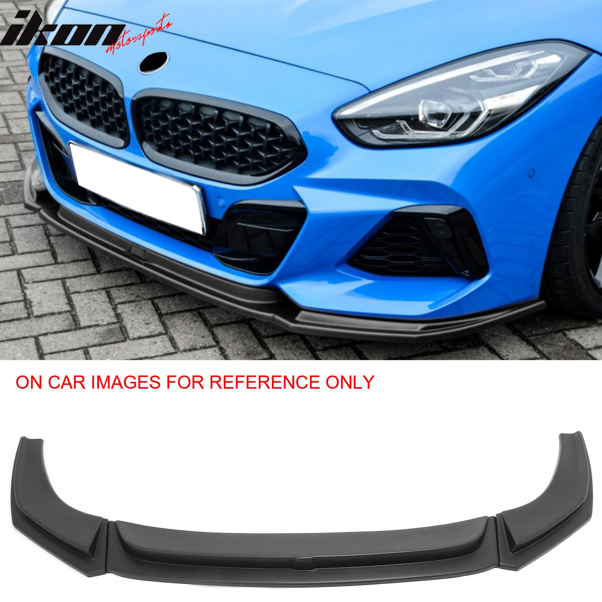 2019-2026 BMW G29 Z4 M Sport H Style Matte Black Front Bumper Lip ABS