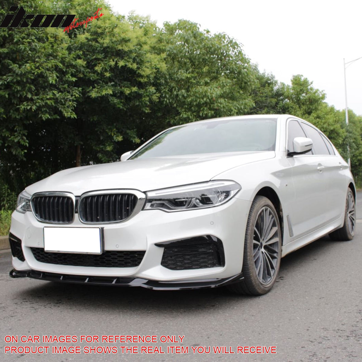 2017-2020 BMW G30 5 Series Sedan GT Style Carbon Fiber Print Front Bumper Lip Spoiler PP