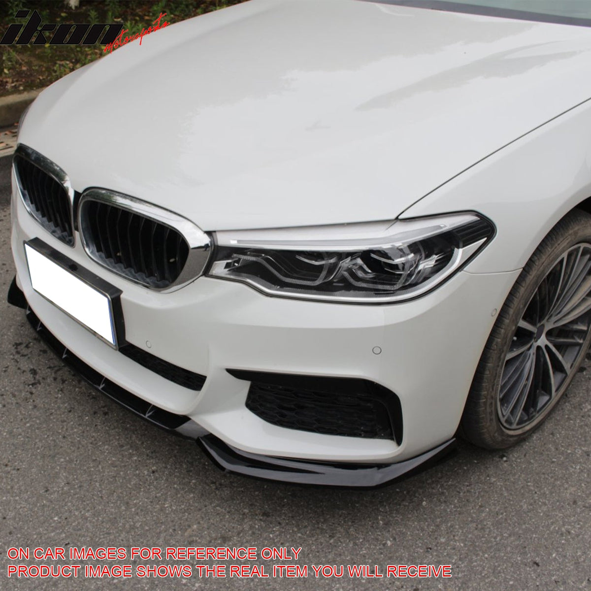 2017-2020 BMW G30 5 Series Sedan GT Style Carbon Fiber Print Front Bumper Lip Spoiler PP
