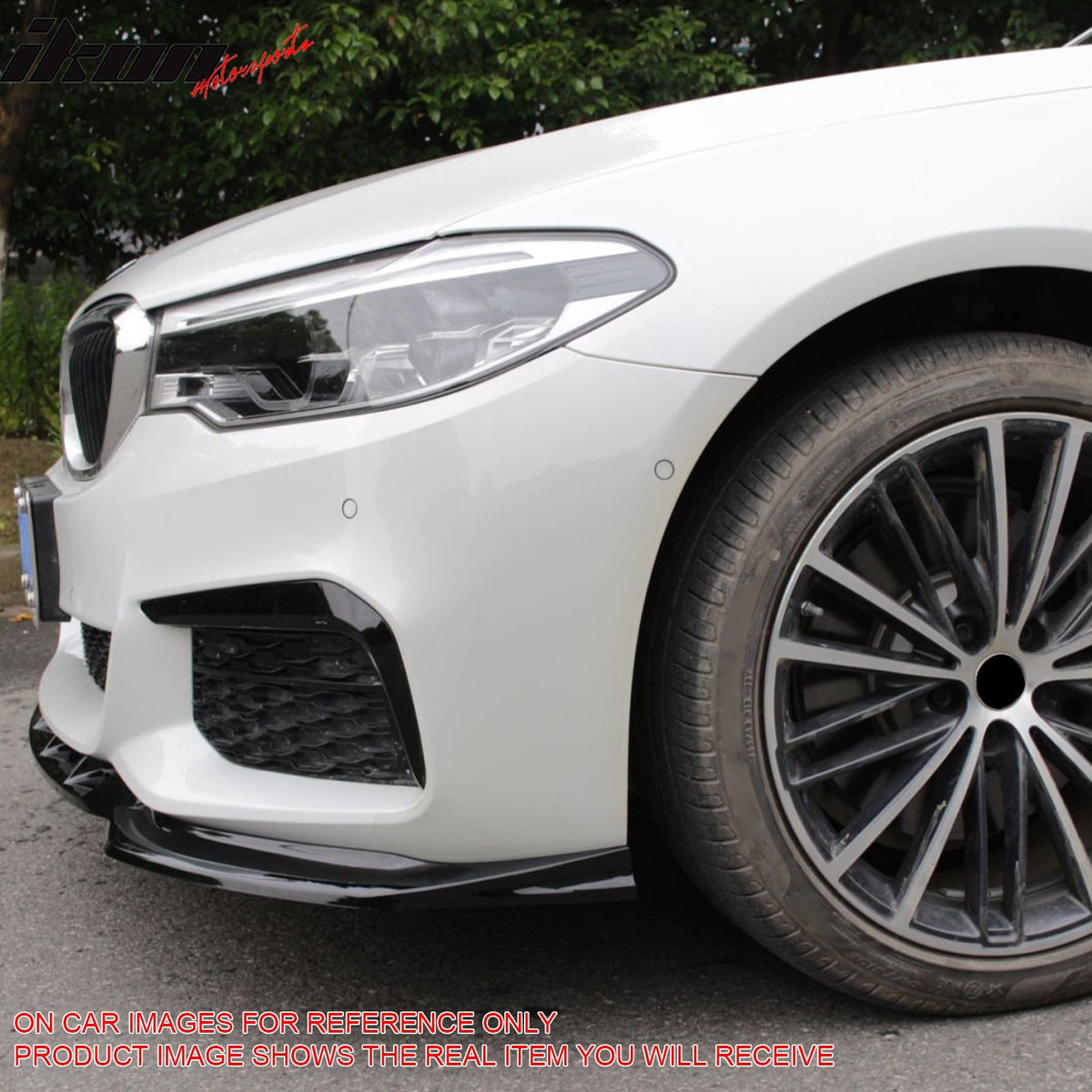 2017-2020 BMW G30 5 Series Sedan GT Style Carbon Fiber Print Front Bumper Lip Spoiler PP