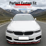 2017-2020 BMW G30 5 Series Sedan GT Style Gloss Black Front Bumper Lip Spoiler PP