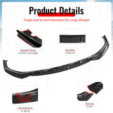 2017-2020 BMW G30 5 Series Sedan GT Style Gloss Black Front Bumper Lip Spoiler PP