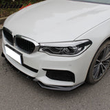 2017-2020 BMW G30 5 Series Sedan GT Style Gloss Black Front Bumper Lip Spoiler PP