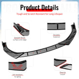 2021-2023 BMW G30 5 Series Sedan IKON Style Carbon Fiber Print Front Bumper Lip Spoiler PP