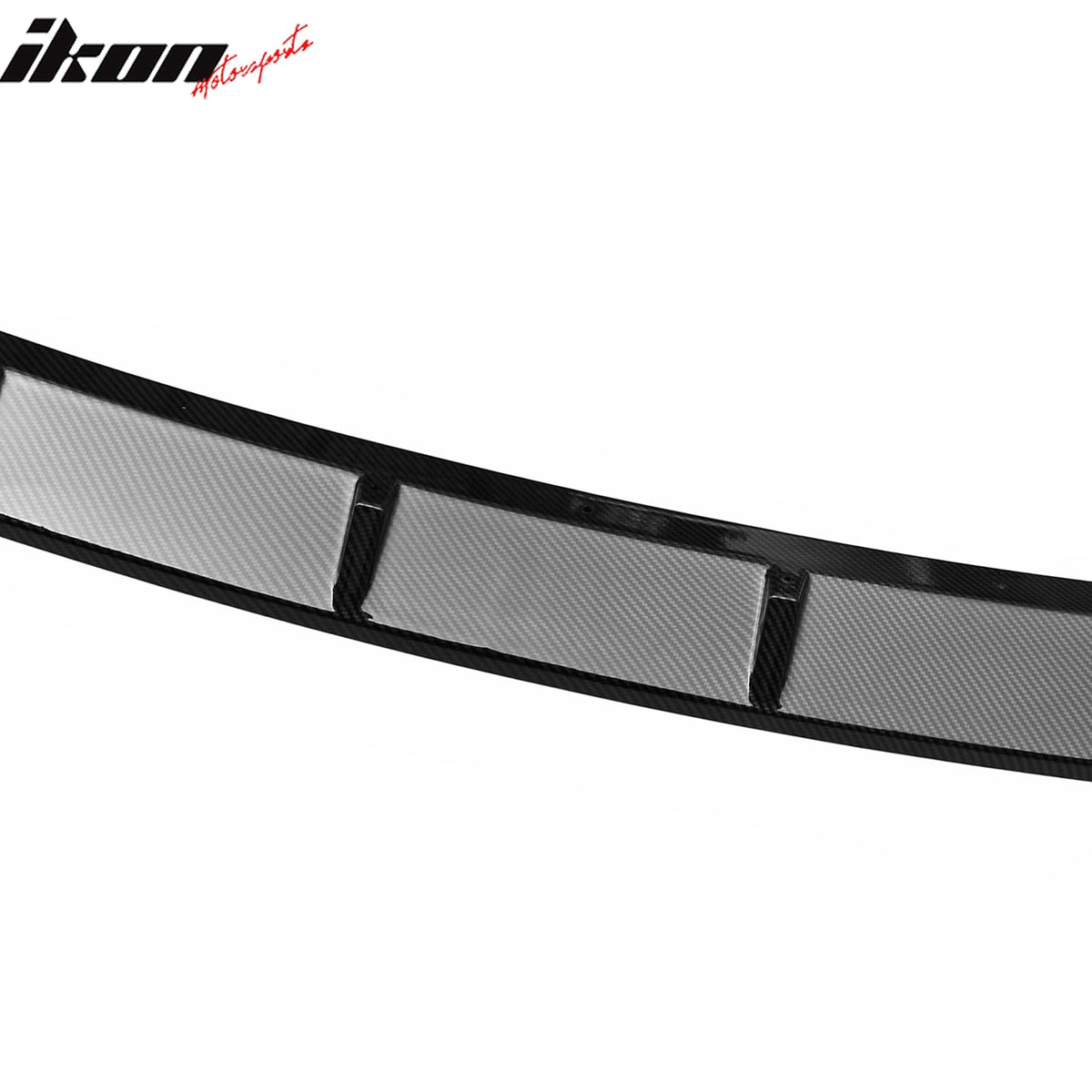 2021-2023 BMW G30 5 Series Sedan IKON Style Carbon Fiber Print Front Bumper Lip Spoiler PP
