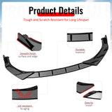 2021-2023 BMW G30 5 Series Sedan IKON Style Gloss Black Front Bumper Lip Spoiler PP