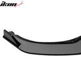 2021-2023 BMW G30 5 Series Sedan IKON Style Gloss Black Front Bumper Lip Spoiler PP