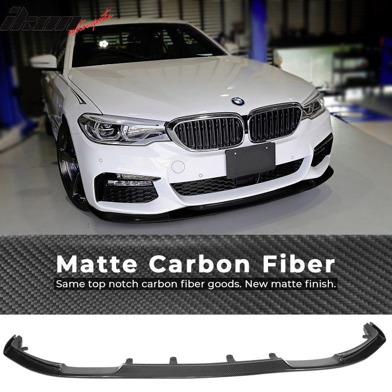 2017-2020 BMW G30 5 Series M Sport HM Front Bumper Lip Carbon Fiber