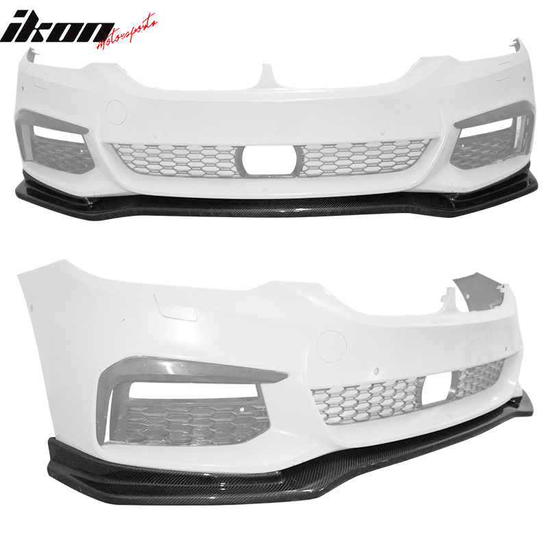2017-2020 BMW G30 5 Series M Sport Real Carbon Fiber Front Bumper Lip