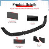 2022-2026 BMW 2-Series G42 M Sport IKON Style Gloss Black Front Bumper Lip ABS