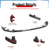 2022-2026 BMW 2-Series G42 M Sport MP Performance Style Gloss Black Front Bumper Lip ABS