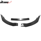 2015-2017 Chrysler 200 3PCS Front Lower Bumper Lip Air Dam Chin Spoiler Splitter Unpainted Black Polyurethane PU