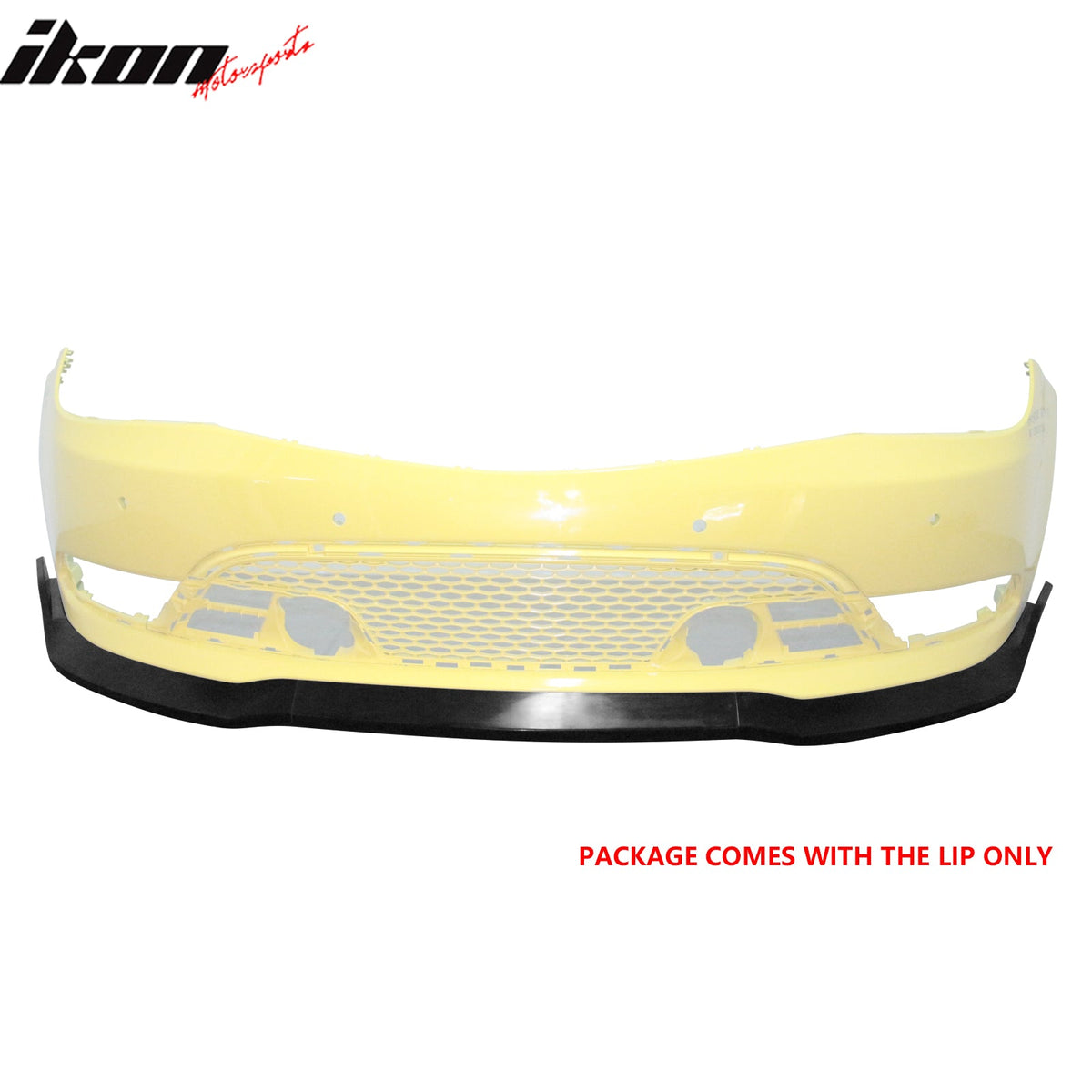 2015-2017 Chrysler 200 3PCS Front Lower Bumper Lip Air Dam Chin Spoiler Splitter Unpainted Black Polyurethane PU