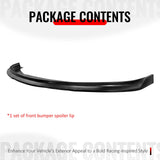 2011-2014 Chrysler 300 IKCS Style Unpainted Black Front Bumper Lip PU 3PCS