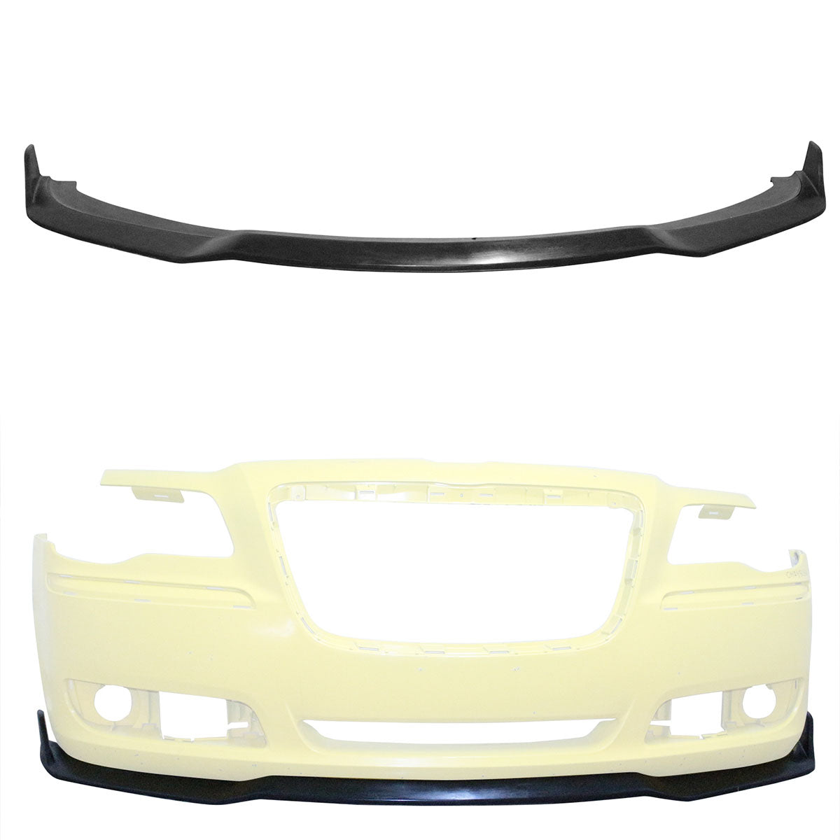 2011-2014 Chrysler 300 IKON S Style Unpainted Front Bumper Lip Chin PU