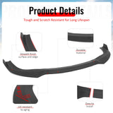 2012-2014 Chrysler 300 SRT8 3PCS Front Bumper Lip Lower Spoiler Matte Black PP