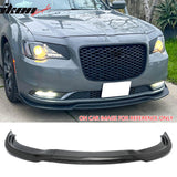 2015-2023 Chrysler 300 Base IKON Style Carbon Fiber Print Front Bumper Lip PP 3PCS
