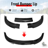 2015-2023 Chrysler 300 Base IKON Style Gloss Black Front Bumper Lip PP 3PCS