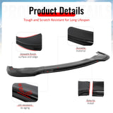 2015-2023 Chrysler 300 SRT IKON Style Gloss Black Front Bumper Lip PP 3PCS