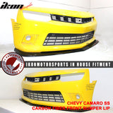 2014-2015 Chevrolet Camaro SS 1LE Style Front Bumper Lip Carbon Fiber