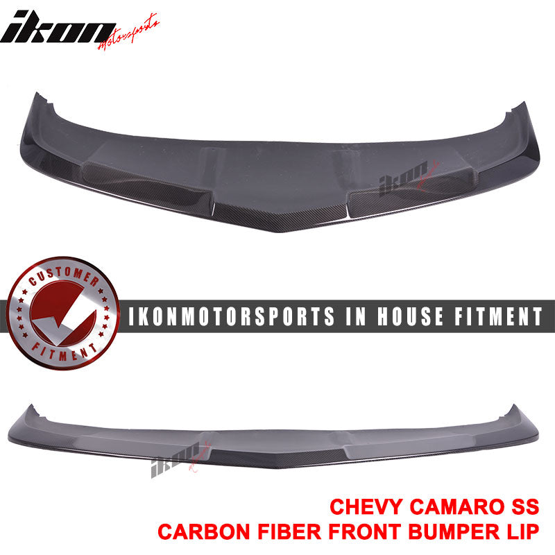 2014-2015 Chevrolet Camaro SS 1LE Style Front Bumper Lip Carbon Fiber
