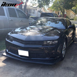 2014-2015 Chevy Camaro Z28 Style Matte Black PP Front Bumper Lip