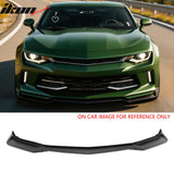 2016-2018 Chevrolet Camaro LT RS ZL1 Style Matte Black Front Bumper Lip PP 3PCS