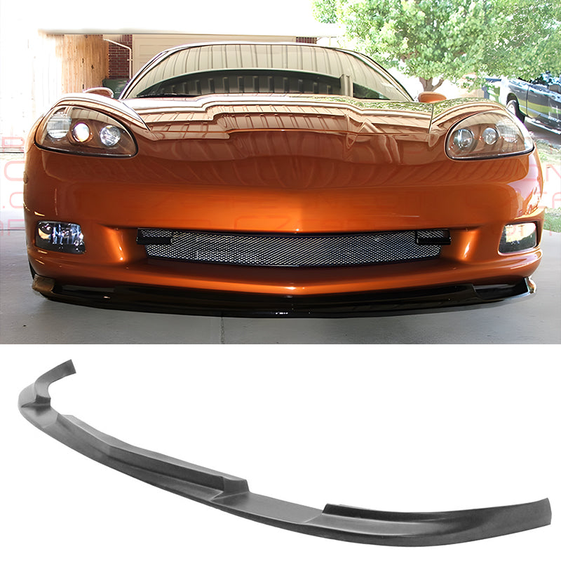 2005-2013 Chevy Corvette C6 Base ZR1 Style PU Front Bumper Lip Spoiler