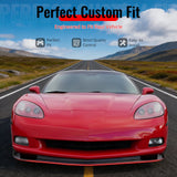2005-2013 Chevrolet Corvette C6 Base ZR1 Style Front Bumper Lip Gloss Black PP 3PCS