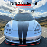 2005-2013 Chevrolet Corvette C6 Base ZR1 Style Front Bumper Lip Matte Black PP 3PCS