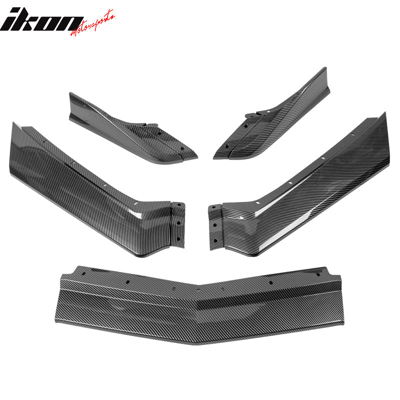 2020-2025 Chevy Corvette C8 IKON Style Front Bumper Lip 5PCS ABS