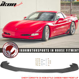 1997-2004 Chevy Corvette C5 Front Bumper Lip Side Skirts Carbon Fiber