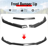 2016-2018 Chevrolet Cruze Sedan & Hatchback 3PCS Front Lower Bumper Lip Air Dam Chin Spoiler Splitter Unpainted Black Polyurethane PU