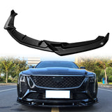 2025 Cadillac CT5 Luxury Matte Black 3PCS Front Bumper Lip Spoiler PP