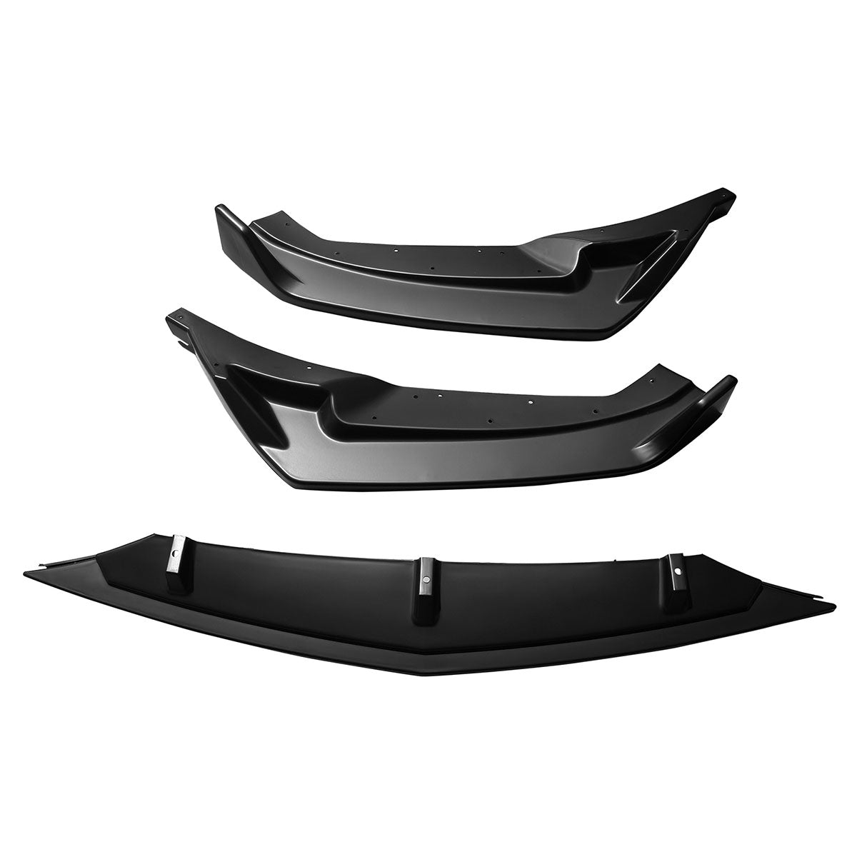 2025 Cadillac CT5 Luxury Matte Black 3PCS Front Bumper Lip Spoiler PP