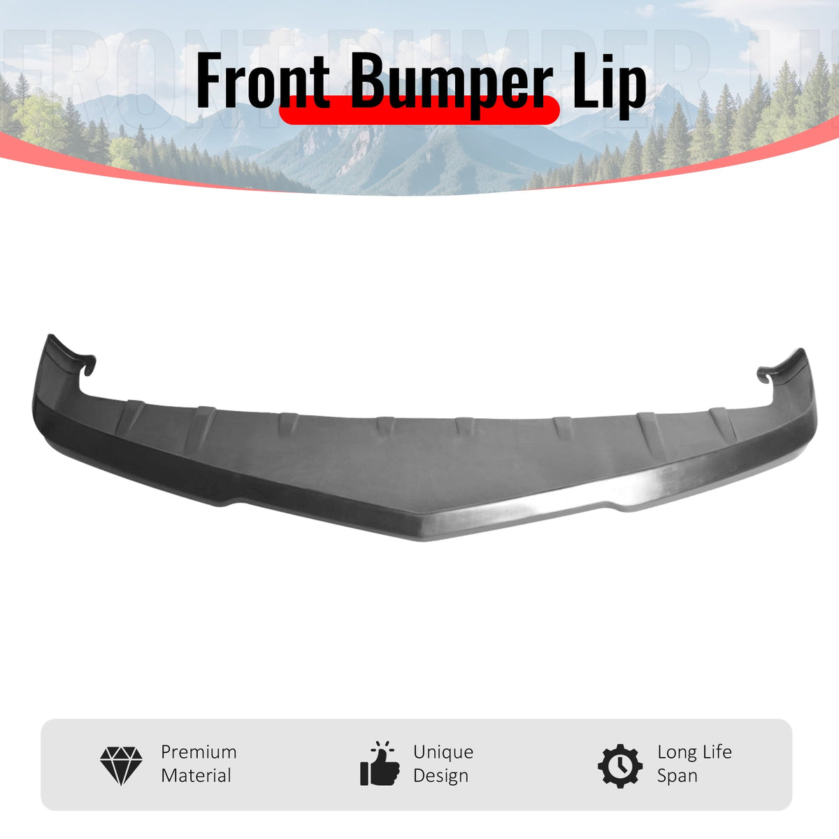 2010-2013 Chevrolet Camaro V8 SS Unpainted Front Bumper Lip Chin PU