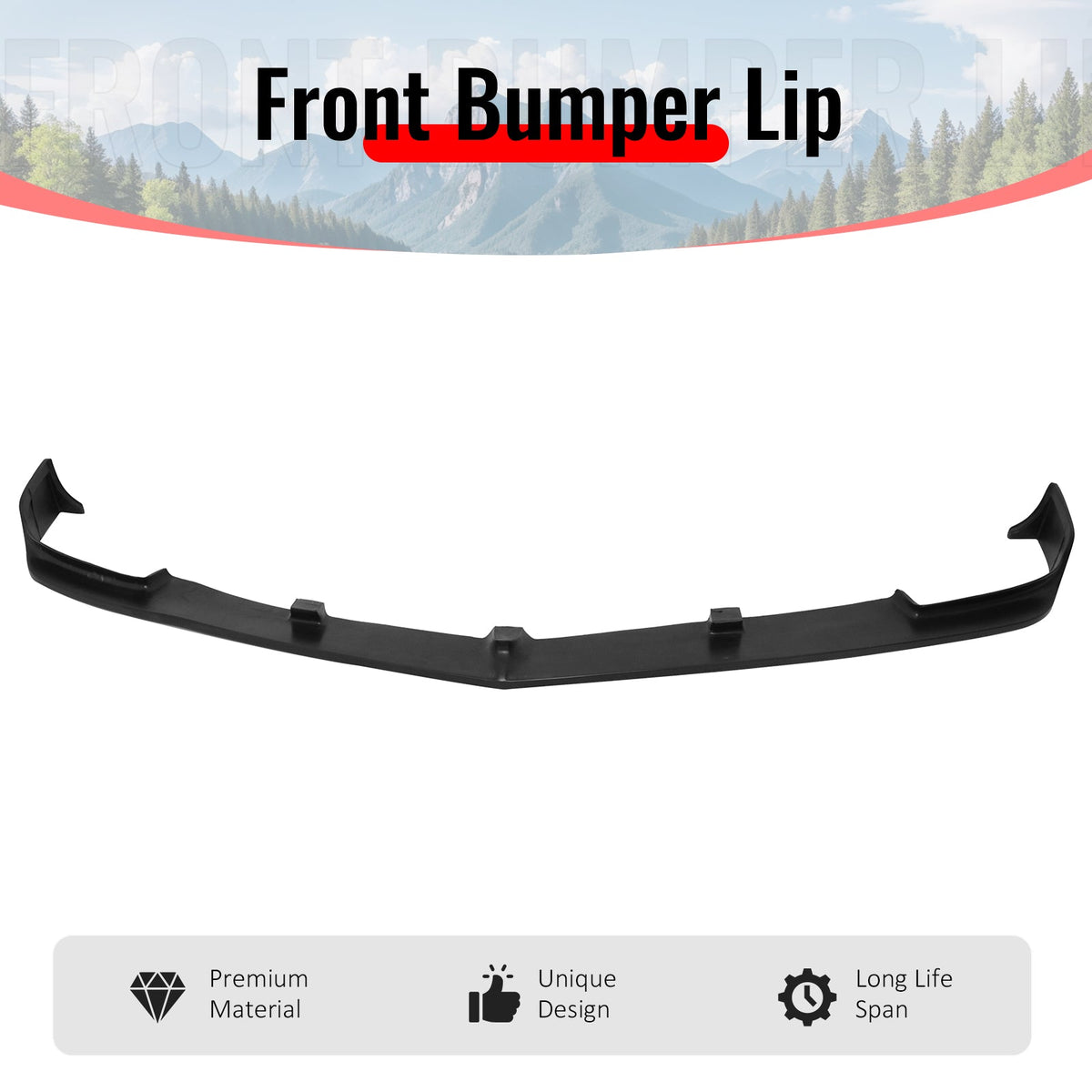 2010-2013 Chevrolet Camaro V8 SS SLT Style Unpainted Front Bumper Lip