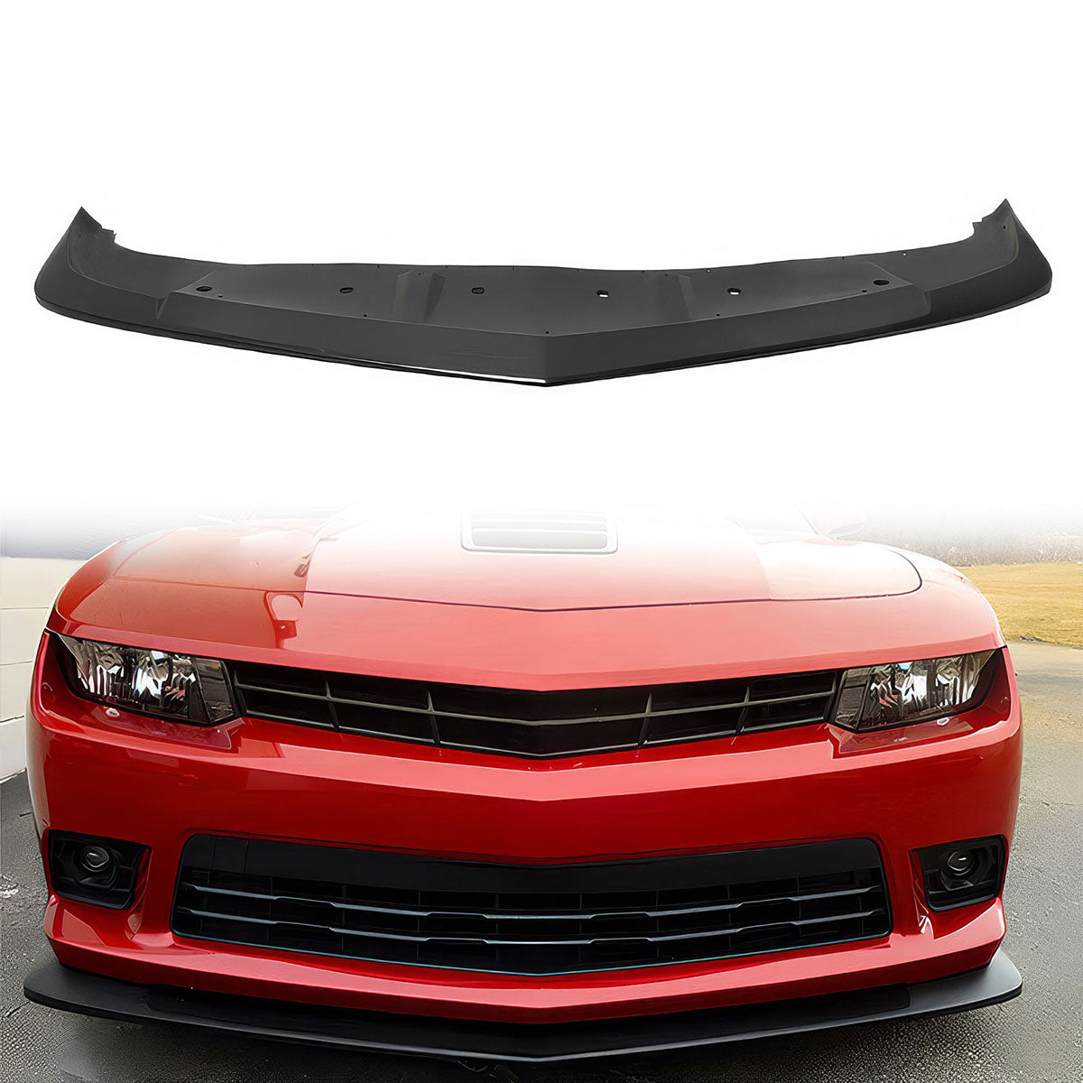 2014-2015 Chevrolet Camaro V8 SS Z/28 AS Style Front Bumper Lip Kit PU