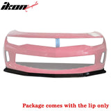 2016-2018 Chevrolet Camaro MDA Style Unpainted Black Front Bumper Lip