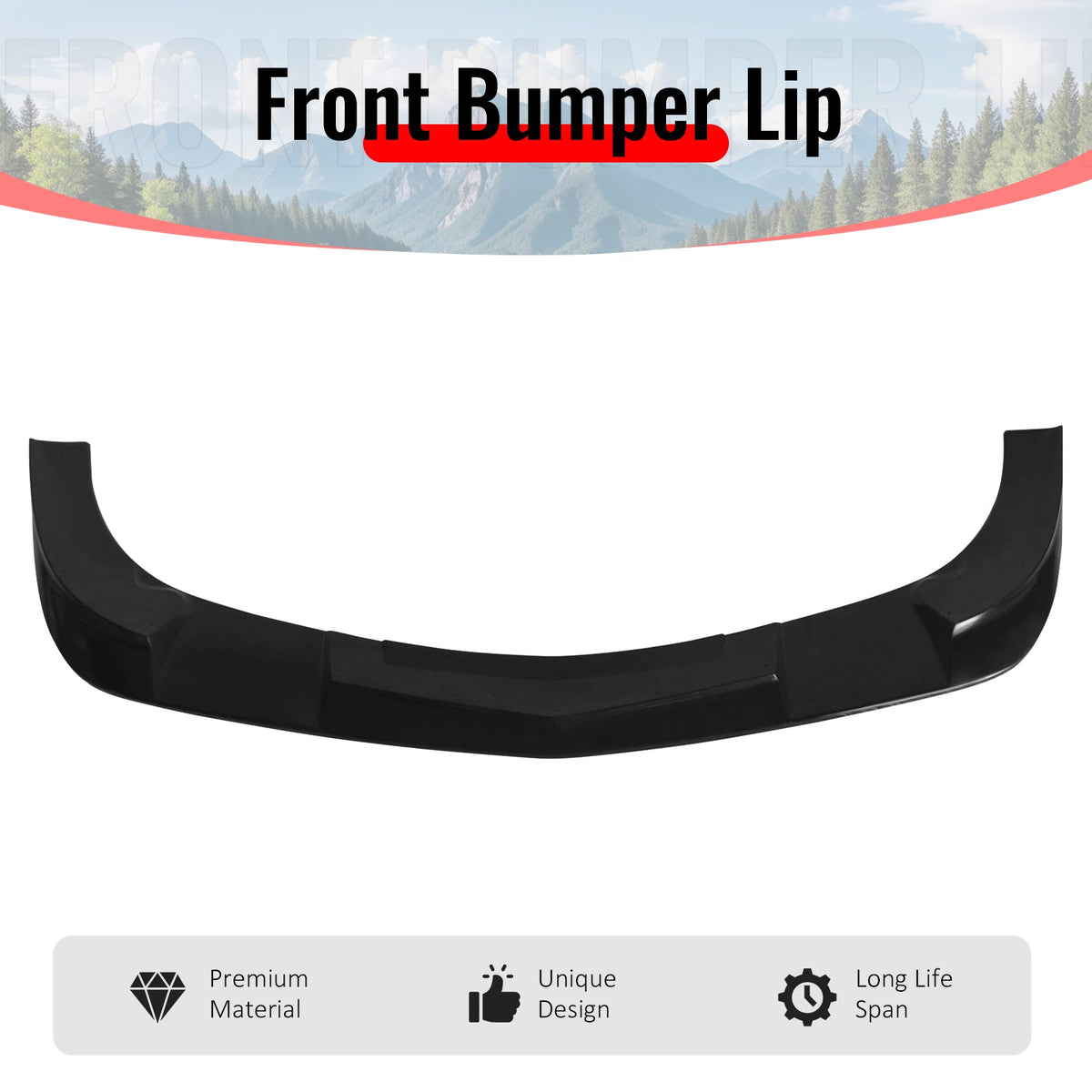 2006-2013 Chevy Corvette C6 Z06 ZR1 SP Style Front Bumper Lip Chin PU