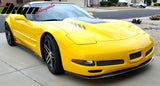 1997-2004 Chevrolet Corvette CS Style Unpainted Black Front Bumper Lip