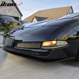 1997-2004 Chevrolet Corvette CS Style Unpainted Black Front Bumper Lip