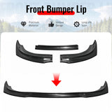 2017-2020 Chrysler Pacifica (Will Not Fit L/LX) 3PCS Front Lower Bumper Lip Air Dam Chin Spoiler Splitter Unpainted Black Polyurethane PU