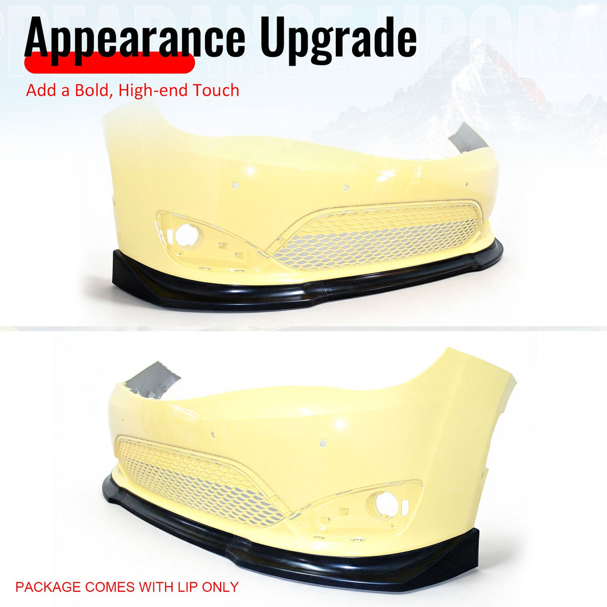 2017-2020 Chrysler Pacifica (Will Not Fit L/LX) 3PCS Front Lower Bumper Lip Air Dam Chin Spoiler Splitter Unpainted Black Polyurethane PU
