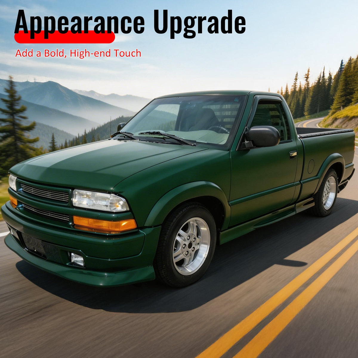 1998-2004 Chevy S10 GMC Sonoma Extreme Unpainted Front Bumper Lip PU