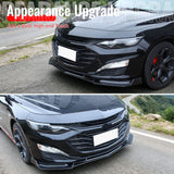 2019-2025 Chevrolet Malibu IKON Style Carbon Fiber Print Front Bumper Lip PP 3PCS