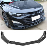 2019-2025 Chevrolet Malibu IKON Style Carbon Fiber Print Front Bumper Lip PP 3PCS