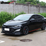 2019-2025 Chevrolet Malibu IKON Style Carbon Fiber Print Front Bumper Lip PP 3PCS