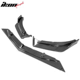 2019-2025 Chevrolet Malibu IKON Style Carbon Fiber Print Front Bumper Lip PP 3PCS